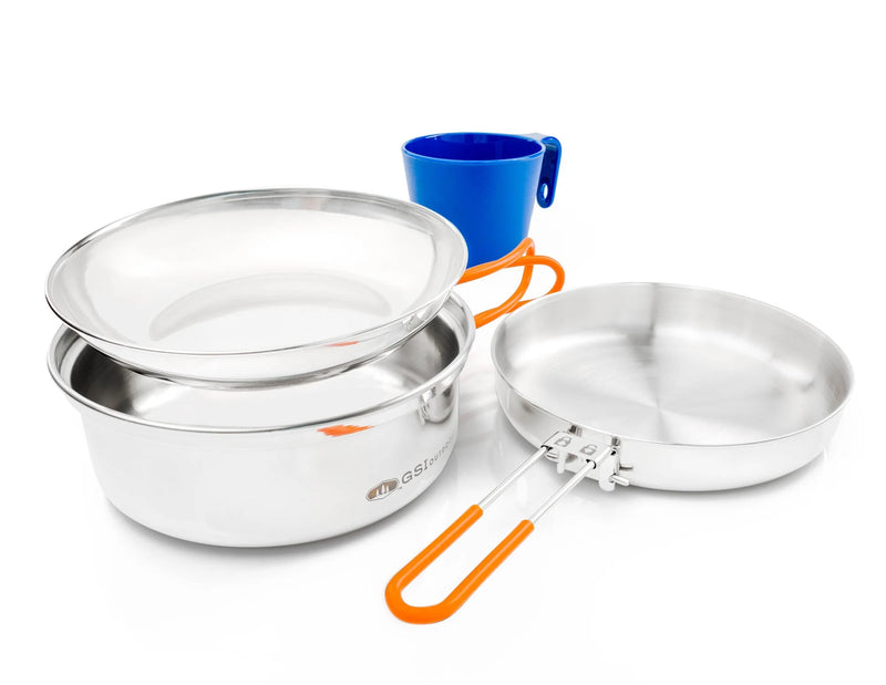 Load image into Gallery viewer, GSI Outdoors Glacier Stainless 1 Person Mess Kit
