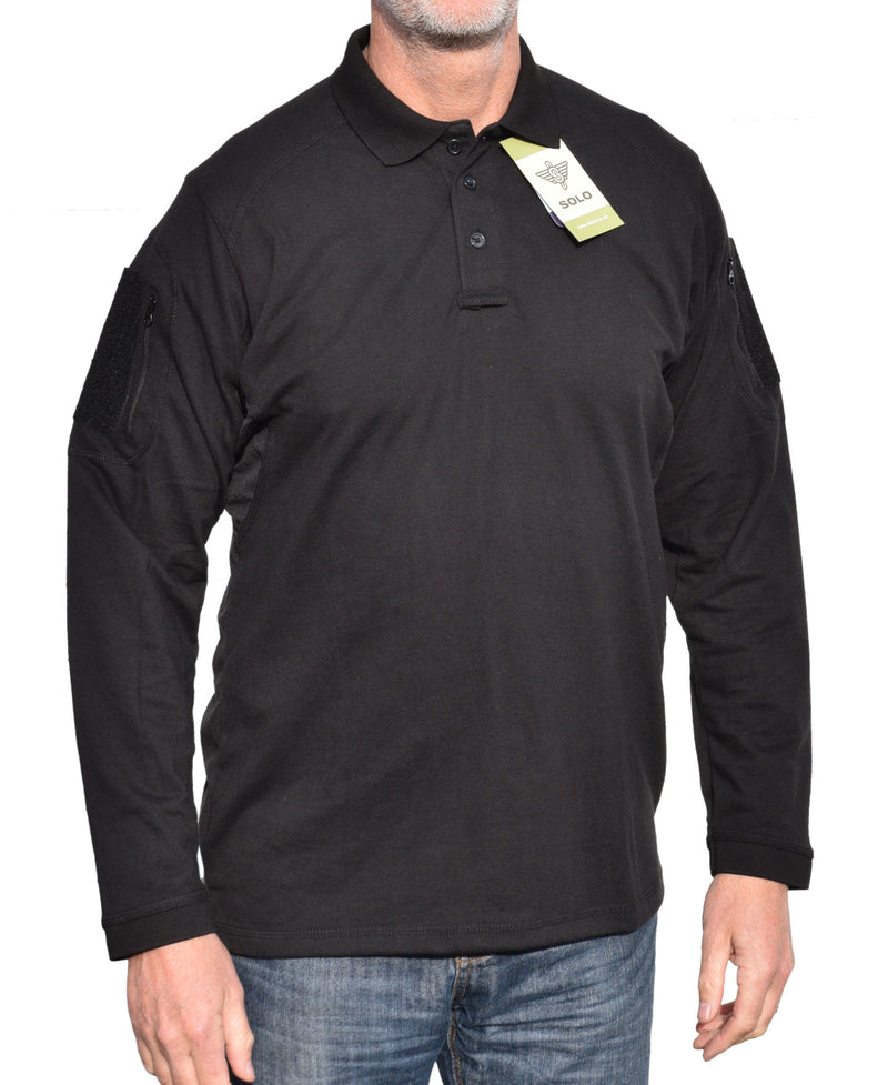 Load image into Gallery viewer, SOLO Polo Shirt (Long Sleeve)
