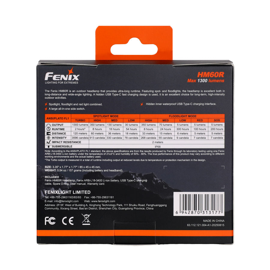 Fenix HM60R Camo Headlamp