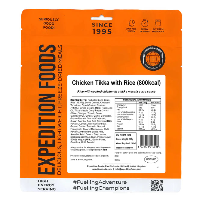 Expedition Foods Chicken Tikka with Rice