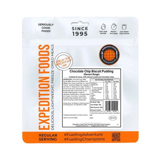 Expedition Foods Chocolate Chip Biscuit Pudding
